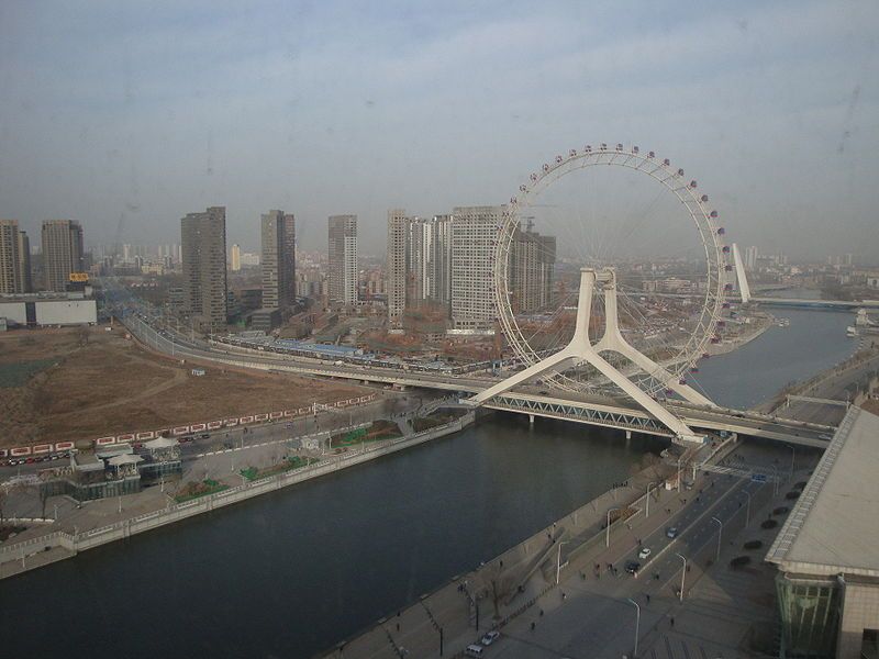 Фото 3, Мост “Око Тяньцзиня”, Тяньцзинь, Китай