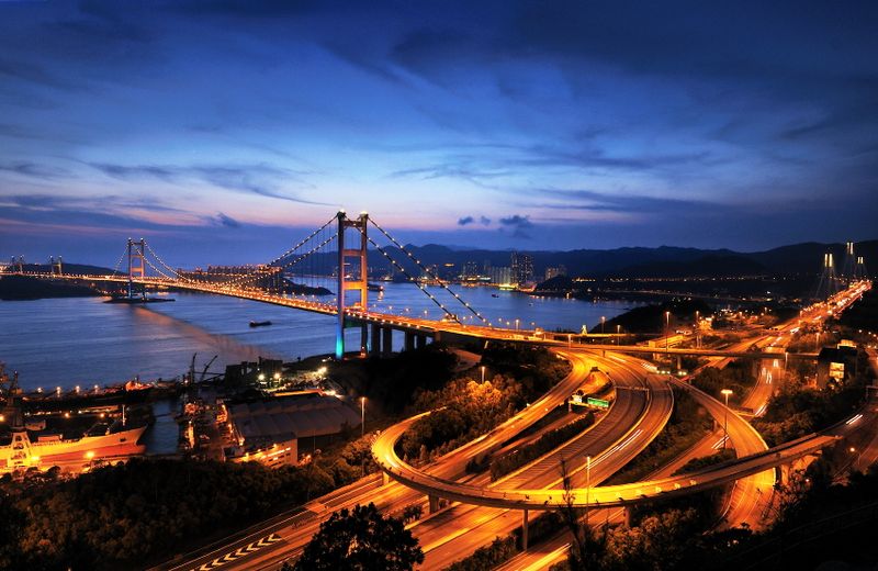 Photo 1, Tsing Ma Bridge, Hong Kong