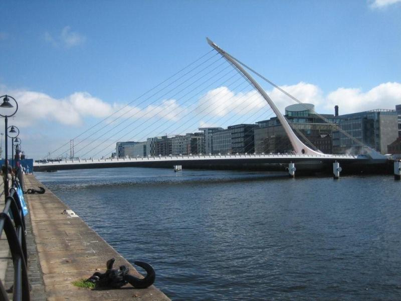 samuel beckett bridge construction